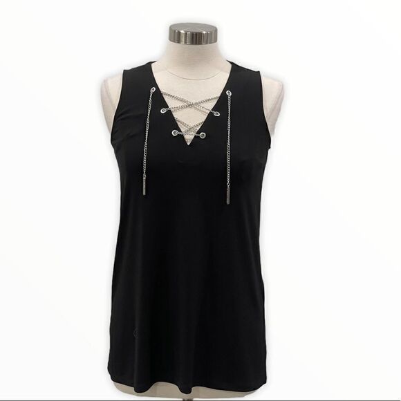 Michael Michael Kors’s Lace-Up Hardware Top - Picture 2 of 9